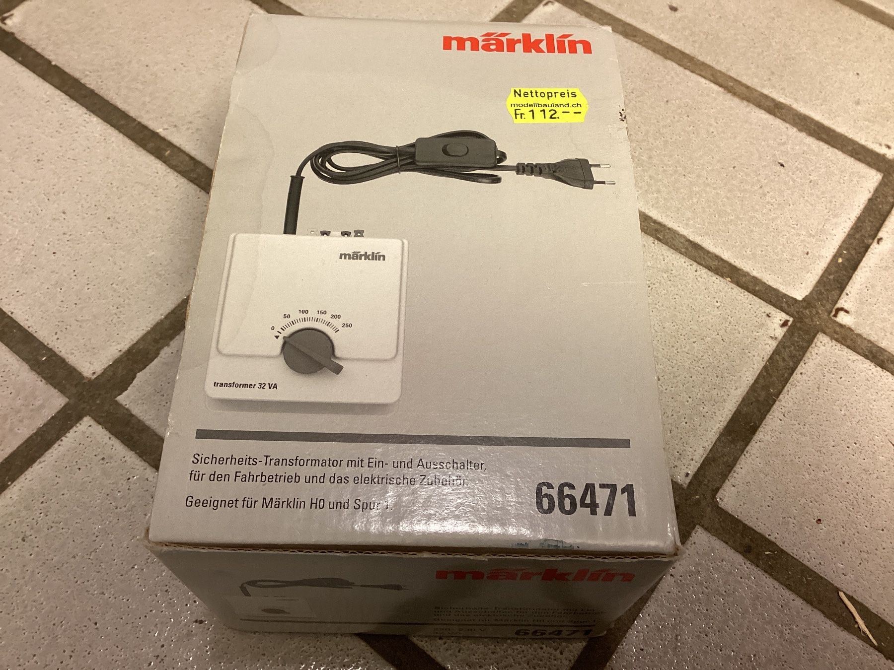 Märklin Modellini di ferrovie: Märklin 66471 Trafo 32 VA – Nuovo (secondo la descrizione) da Winkel venduto da merklinch 3
