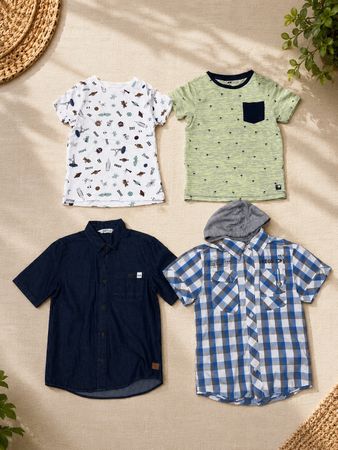 Marken-T-Shirt/Hemden Set für Kinder Gr 134 (9/10 Jährige)