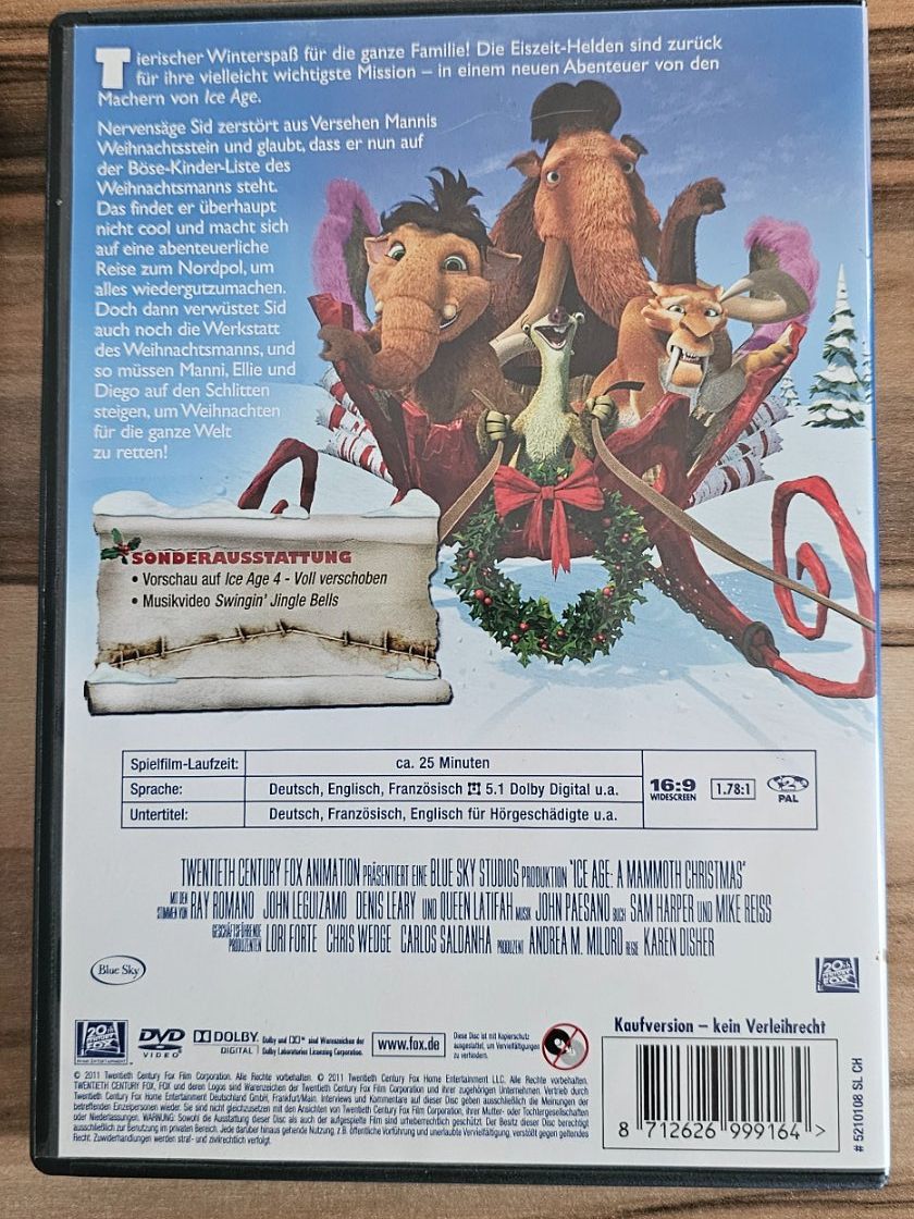 Tutti i DVDs: ICE AGE- /4 DVD-  SAMMLUNG – Usato da Geuensee venduto da jes_9xyk 2