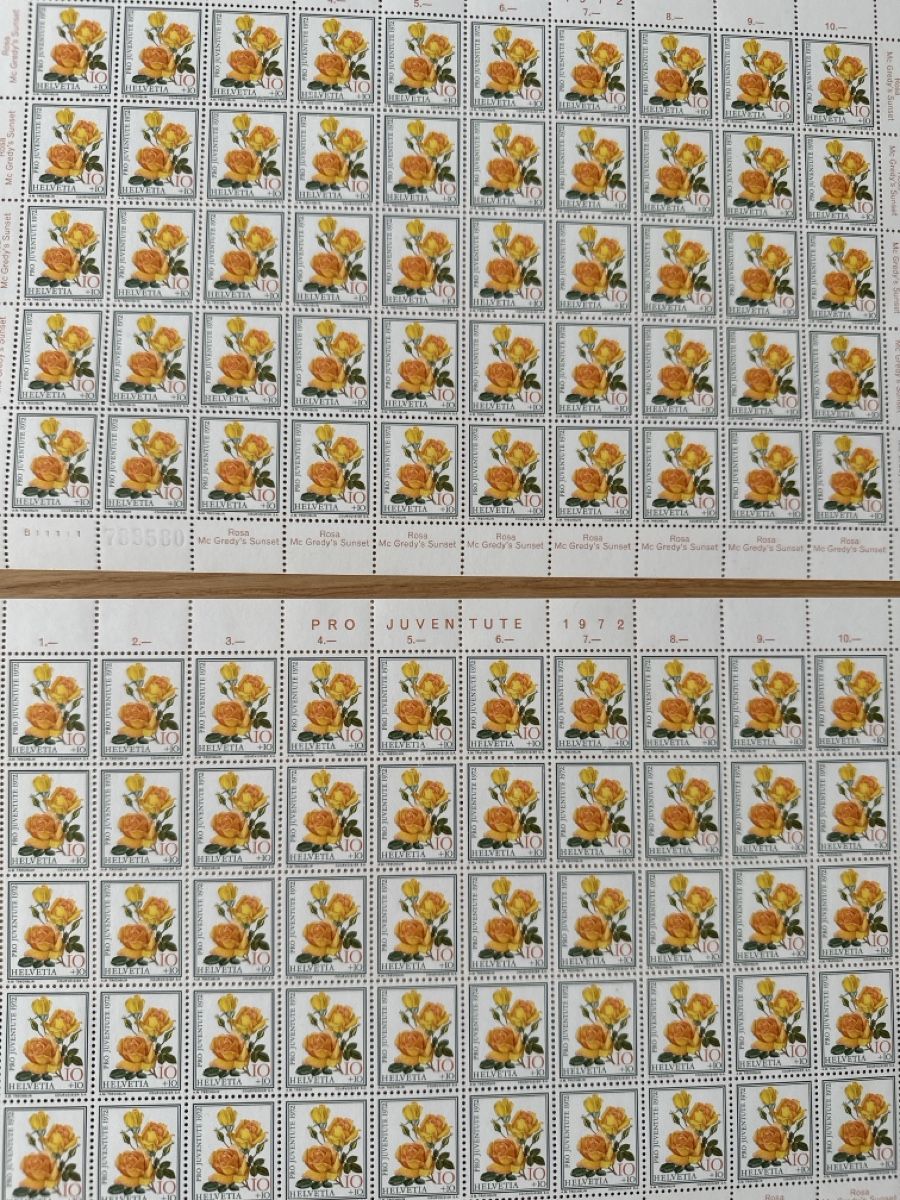 Tous les timbres: Schweizer Briefmarken Sammlung Bogen ungestempelt – Neuf (Voir description) à Theilingen par Gallina83 3