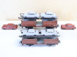 Märklin 2 x Autotransportwagen 315/4 H0 - schöne Modelle