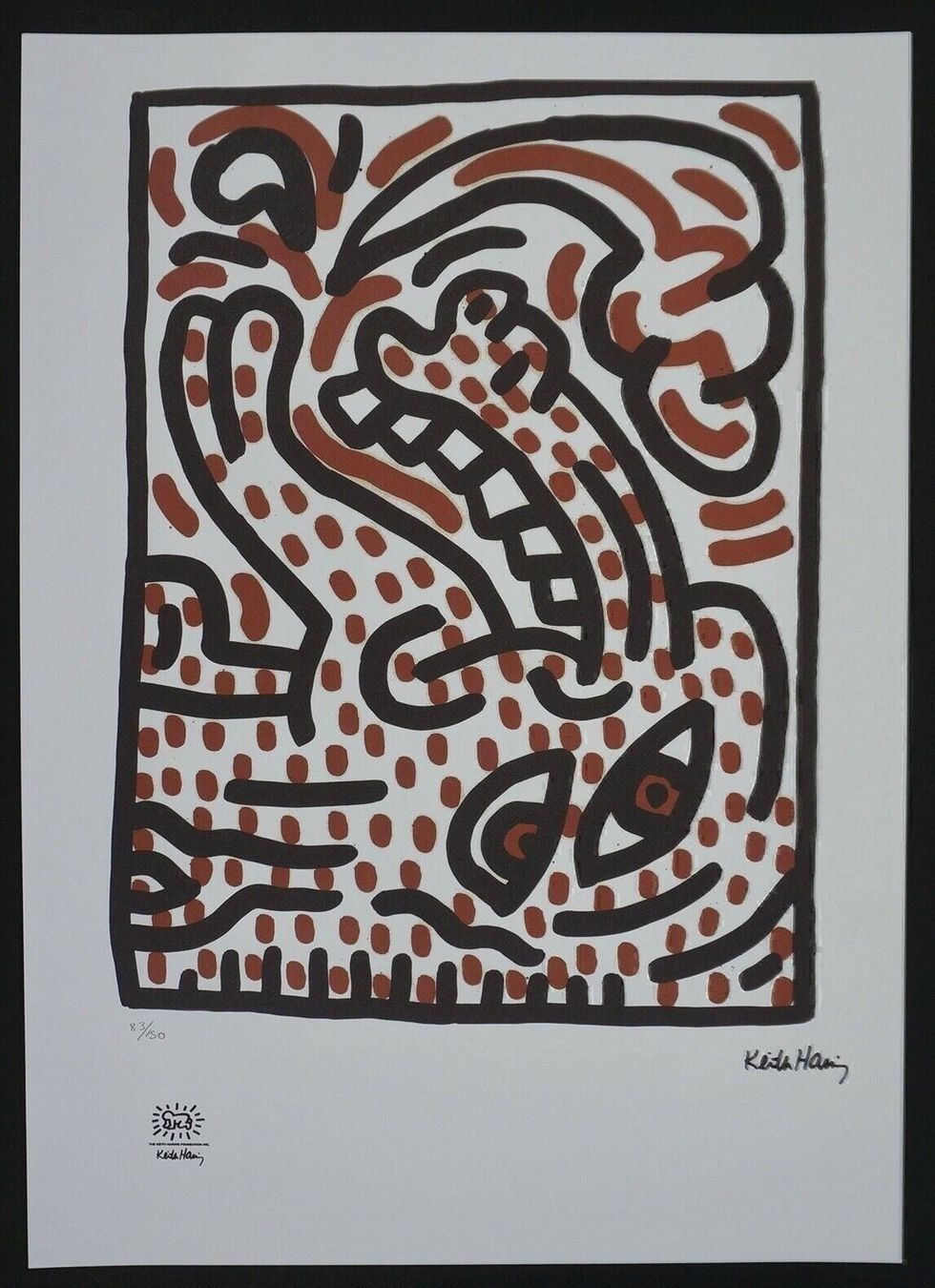 Foto & Immagini: KEITH HARING   HANNUMMERIERT DRUCKSIGNIERT – Usato da Gersau venduto da grafik-kunst