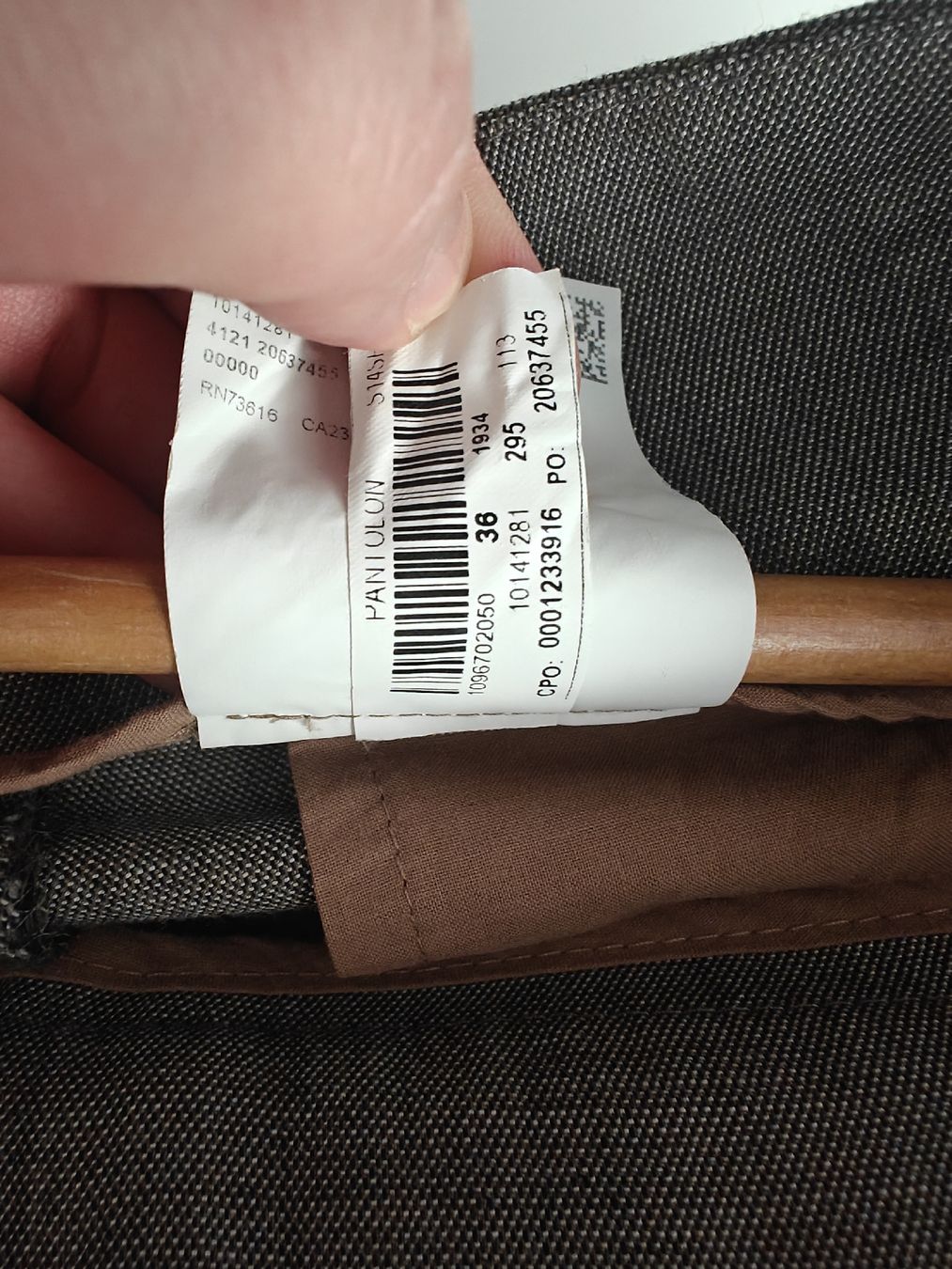 Hugo Boss Pantaloni: BOSS Hugo Boss Gray Virgin Wool Trousers – Usato da Wabern venduto da kat_w92r 6