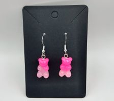 OHRRING Gummibärchen Ohrhänger CHARMS Pink-Rosafarbe