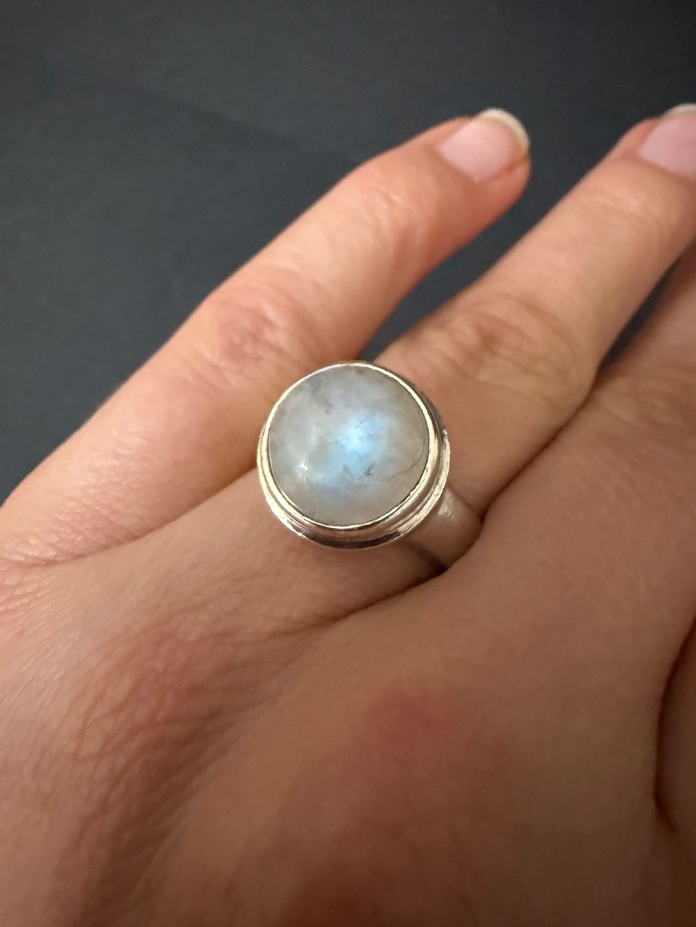 Ringe: Silber Ring mit Mondstein 925 – Gebraucht aus Spiegel b. Bern von Rogger72 5