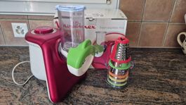 Râpe Moulinex Fresh Express Max avec accessoires 5 cônes