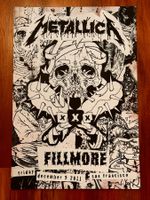 Metallica Poster Fillmore 30th anniversary 09.12.2011
