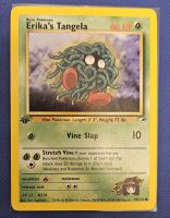 Erika's Tangela  Pokemon Card  EN  Gym Heroes 1st Edition