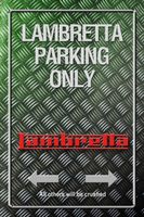 Blechschild -LAMBRETTA-PARKING ONLY