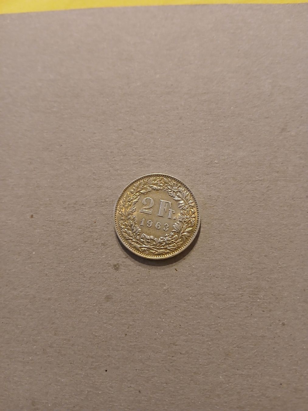 Pièce de monnaie suisse 2 francs Helvetia année 1963 argent (Gebraucht ...