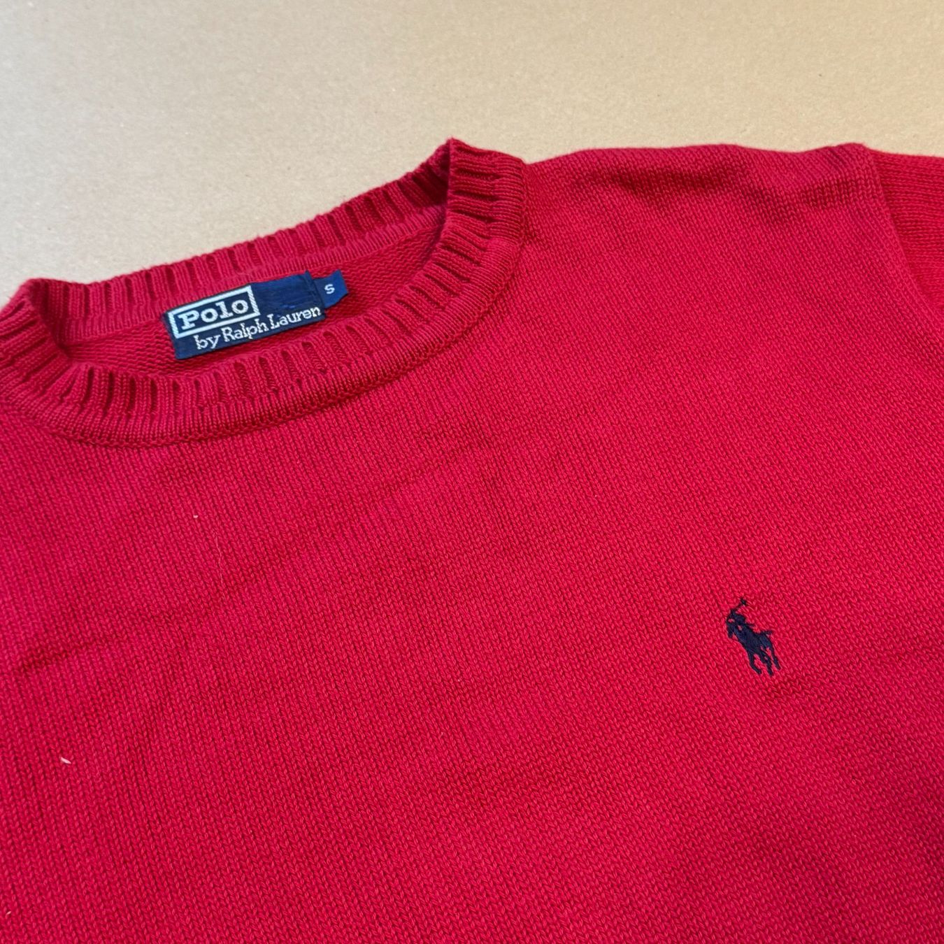 Polo Ralph Lauren Maglioni & Felpe: Polo Ralph Lauren red knitted sweatshirt Strickpullover pull – Usato da St. Gallen venduto da sourced_limited 1