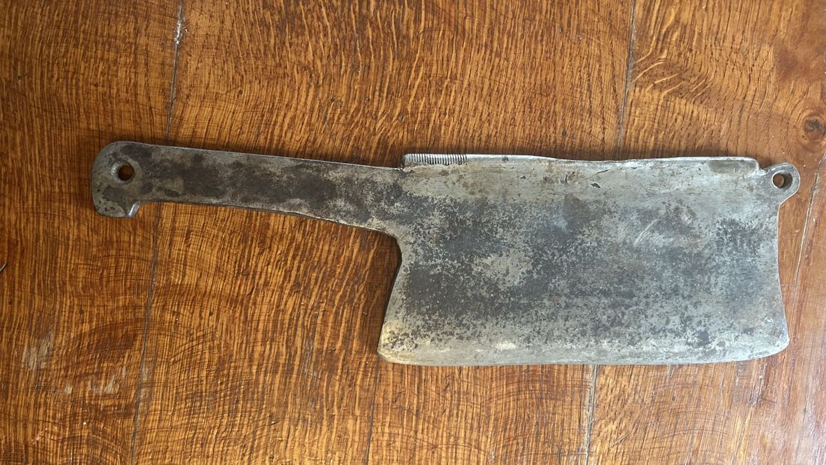 Elettrodomestici da cucina: Antikes Hackmesser, Küchengerät, Schmiedeeisen – Usato da Riedholz venduto da Frettchen63 2