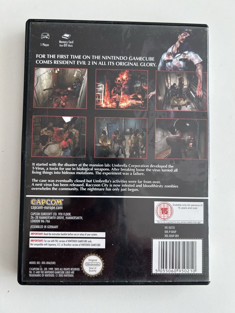 Spiele: Resident Evil 2 cib Pal Gamecube – Gebraucht aus Pully von PongDayOne 1