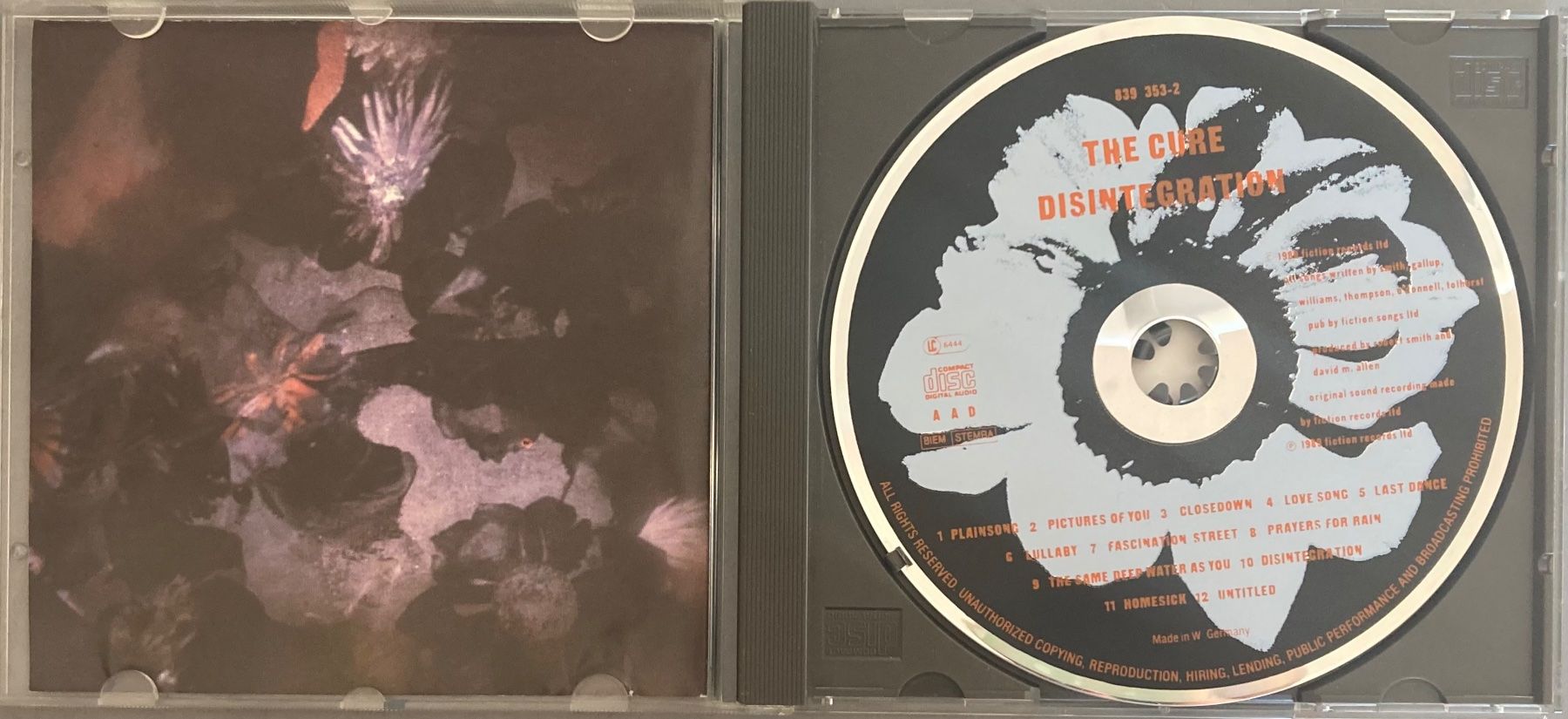 CDs: THE CURE - DISINTEGRATION – Gebraucht aus Poliez-Pittet von  2