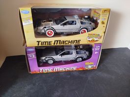 lot de 2 voiture Delorean retour vers le futur 1/24