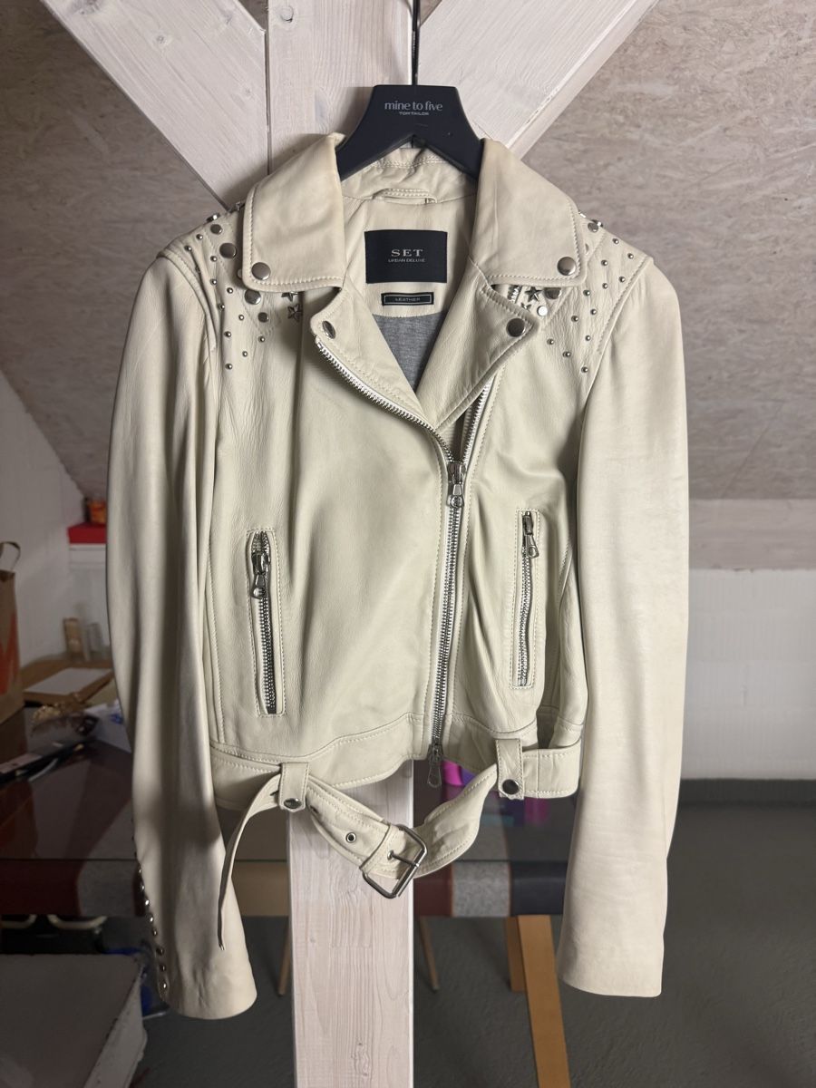 Giacche: Coole Lederjacke von Set Grösse S – Usato da Mülligen venduto da and_djv9 1