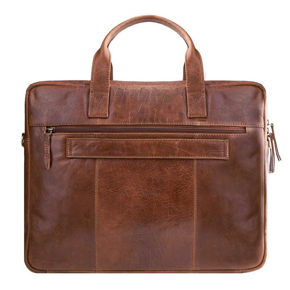Koffer & Taschen: Laptoptasche, Rindleder, braun – Neu (gemäss Beschreibung) aus Rebstein von Portemonnaie 4