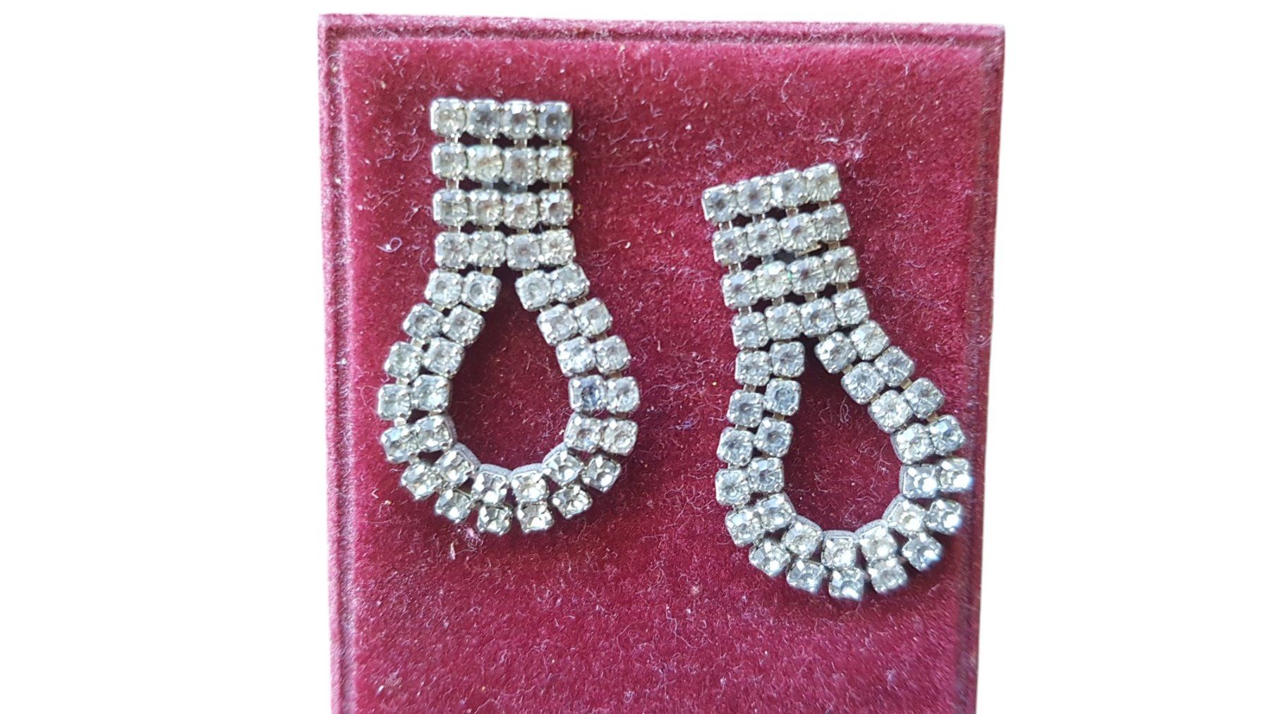Orecchini pendenti & Orecchini a lobo: Ohrstecker Strass 1950er – Usato da Mörschwil venduto da antiksalon 3