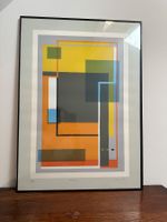 Original Grafik von Mario Radice, gerahmt, Top Zustand!