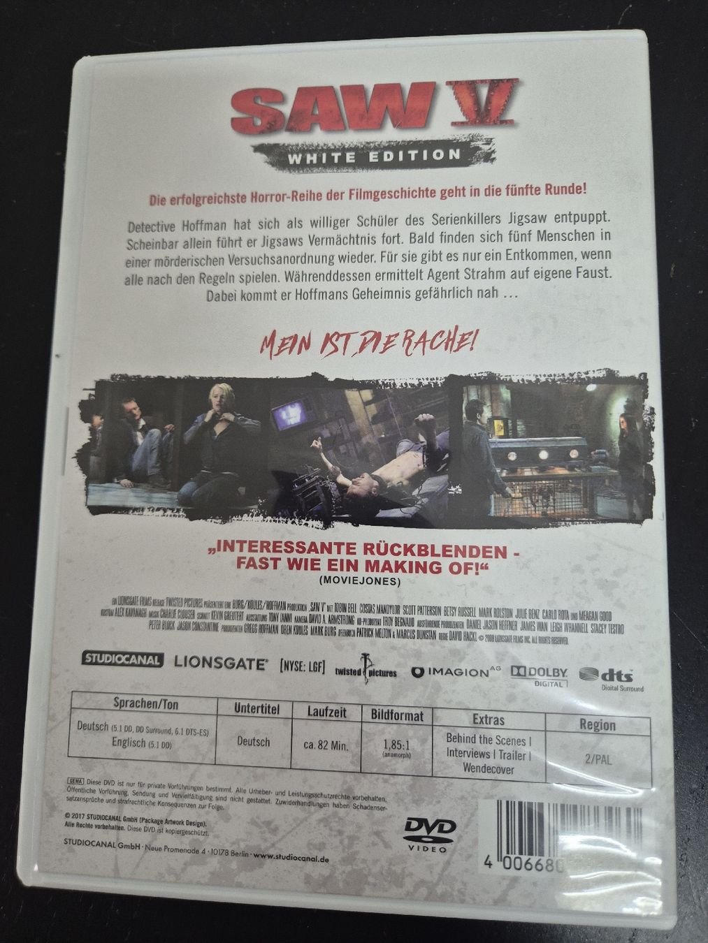 Tutti i DVDs: Saw V - White Edition – Usato da Wald ZH venduto da _Hotarubi_ 1