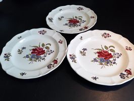 3x Wedgwood Queens Sprays Dessertteller - Salat Teller