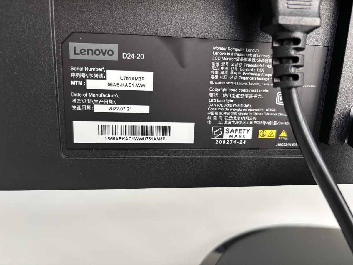 Lenovo Monitor: Monitor Lenovo 23“ – Nuovo (secondo la descrizione) da Tübach venduto da FranCal8 2