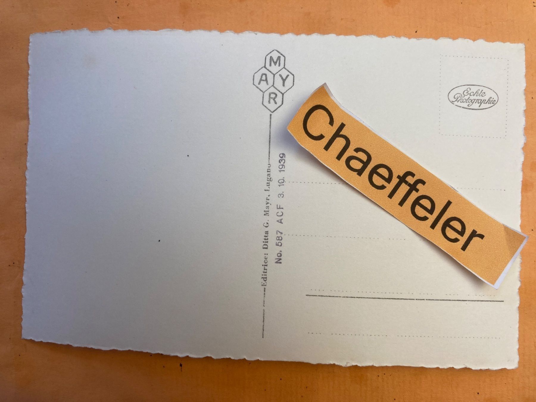 Cartoline postali: 20 Lago di Lugano, Morcote – Usato da Zürich venduto da Chaeffeler 1