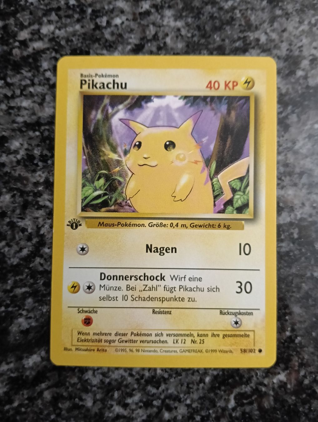 Pokémon Carte collezionabili: Pokemon Base Set 1 Edition Pikachu  – Usato da LEUZIGEN venduto da mic_sdh5