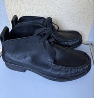 Leder Schnürschuhe / Mokassins / Schnürstiefel Gr. 41 Leder