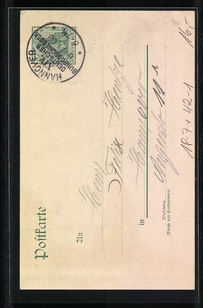 Entiers postaux: Hannover, 14. Deutsches Bundesschiessen  – D'occasion à Berlin par bartko-reher 1