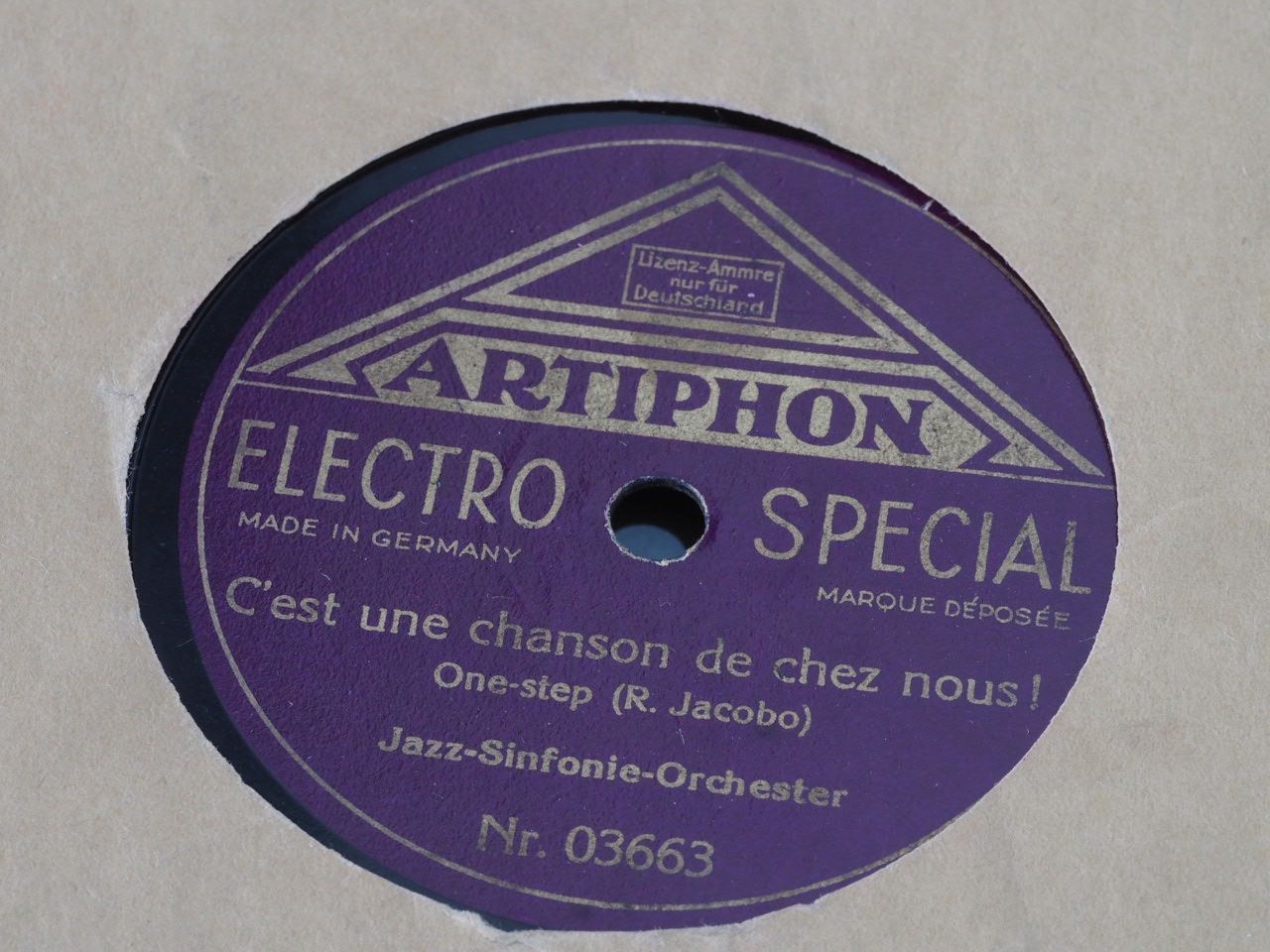 Schallplatten: DISQUES 78 TZOURS – Gebraucht aus Lausanne von Leag 6