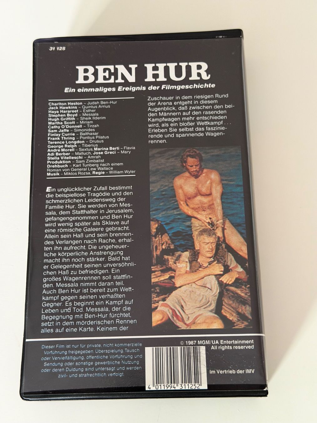 Tutti i VHS: VHS Ben Hur MGM/UA uncut original version – Usato da Altstätten SG venduto da sheamus 1