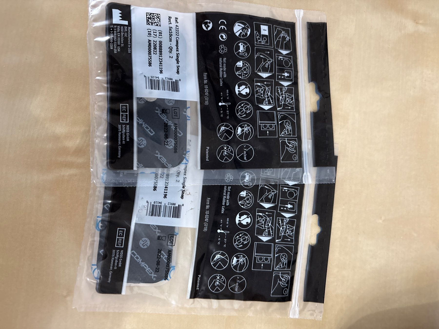 Compex Massagegeräte: Compex Performance Elektroden 2 Packungen Neu – Neu und originalverpackt aus Oberengstringen von amu_28qz 1
