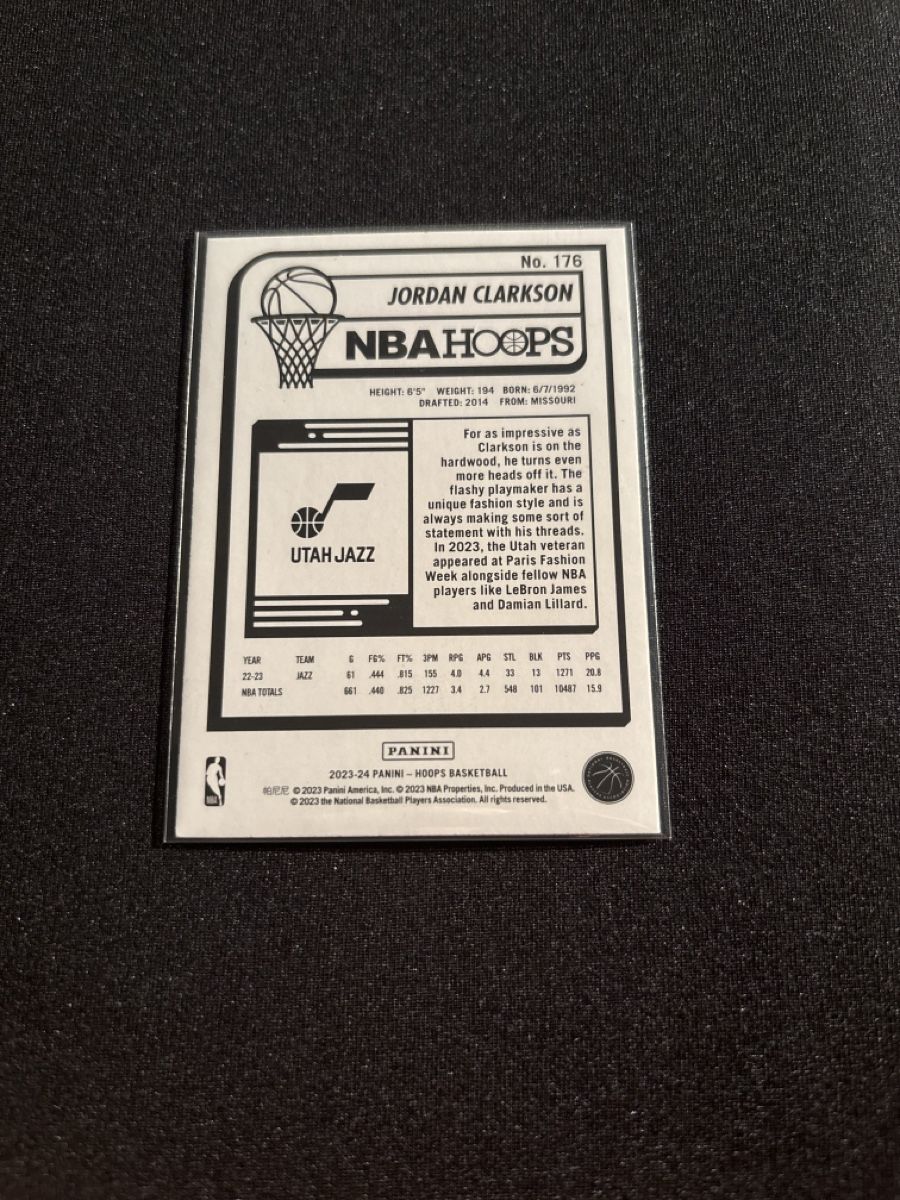 Nba Carte collezionabili: NBA Hoops - Jordan Clarkson - Utah Jazz  – Usato da Kaiseraugst venduto da Baum_12 1