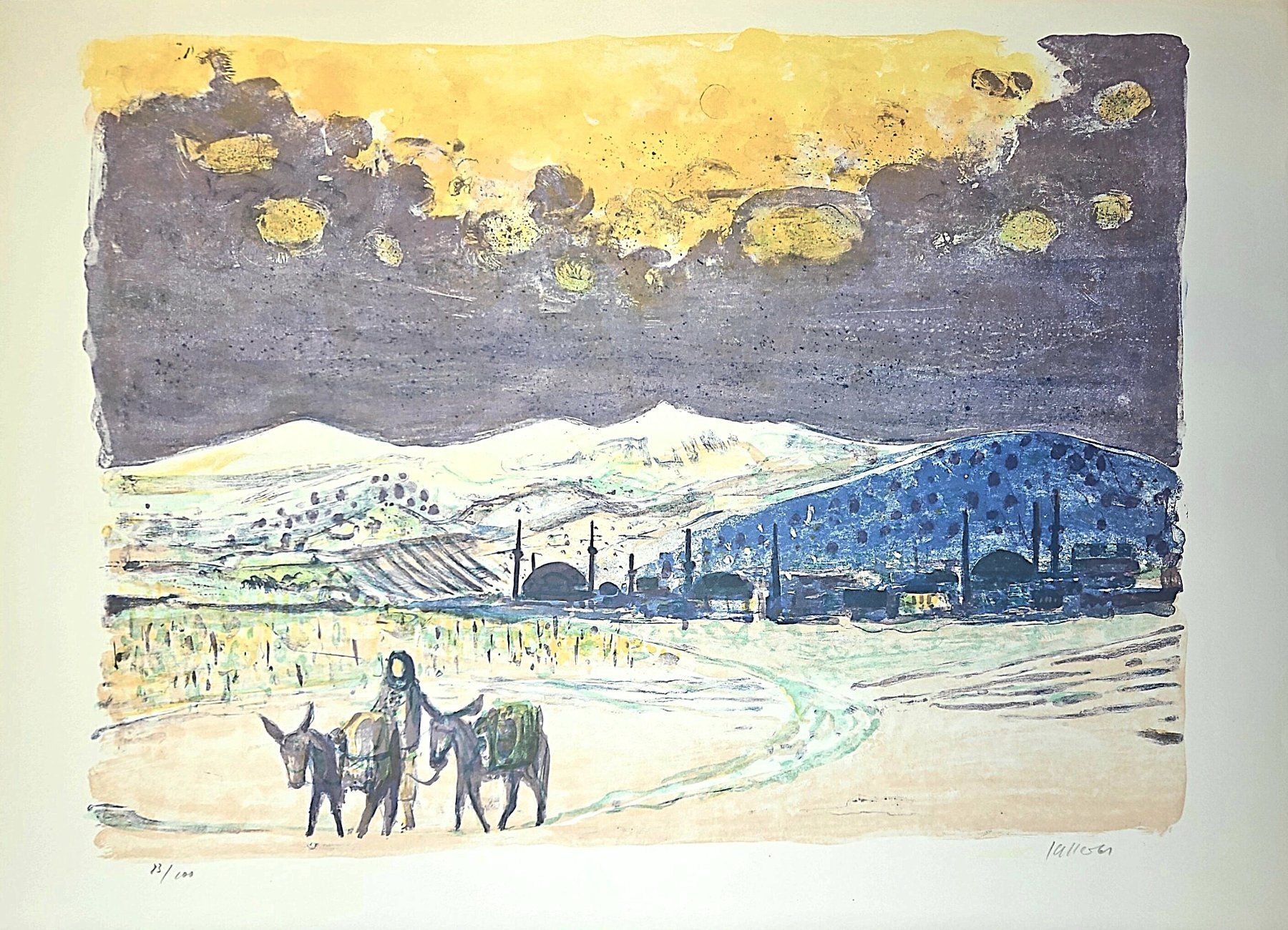 Grafica & Litografie: Heinz Keller (1928 -2019 ) - Farblithographie – Usato da Elgg venduto da cuendetkunst