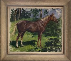 Klassische Pferdestudie des bekannten Malers Georges Trincot
