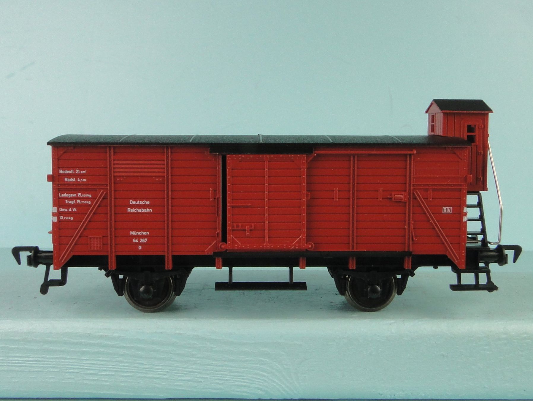 Fleischmann Modellini di ferrovie: Fleischmann 5355 DR Güterwagen, NEU – Usato da Bülach venduto da cann11 2