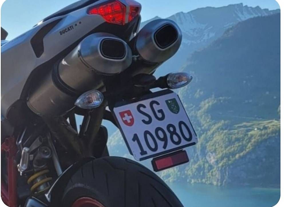 Insegne: Kontrollschilder SG 10980 – Usato da Benken SG venduto da hoesiblackforest 1