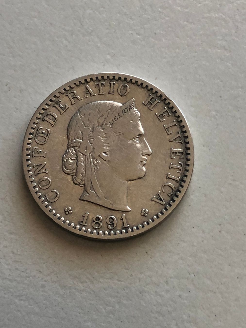Tutti le monete: 20 Rp. 1891 – Usato da Schötz venduto da Odpa