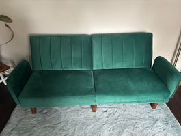 Grünes New York Klappsofa (Samt)