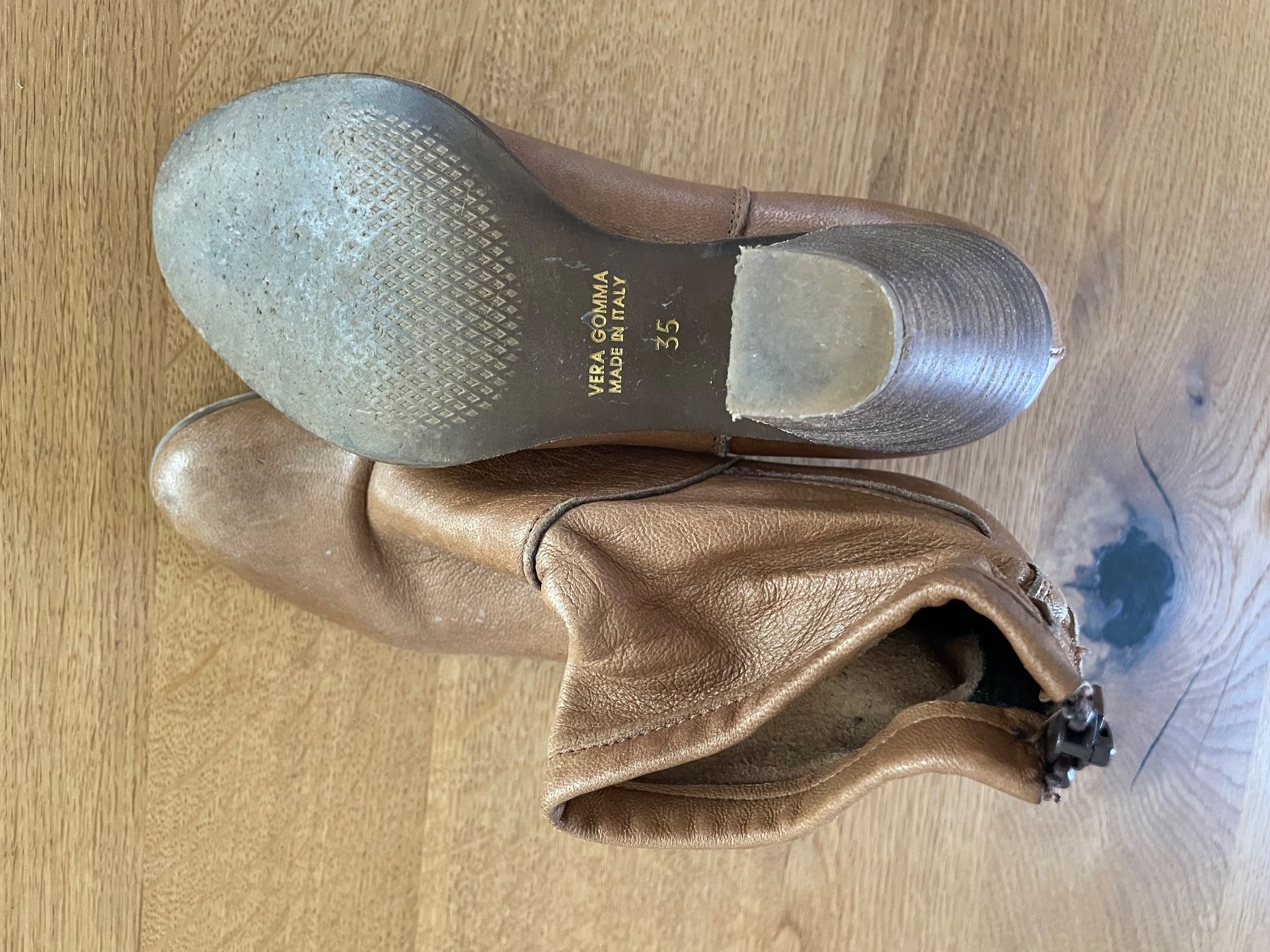 Scarpe da donna: Leder Stiefeletten mit Absatz Gr. 35 – Usato da Bern venduto da ste_q6mg 2