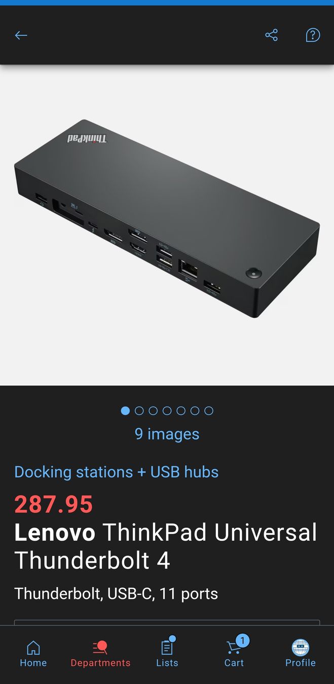 Lenovo Docking station: Lenovo ThinkPad Universal Thunderbolt 4 Dockingstation – Usato da Bülach venduto da SamtheBoogieman 5