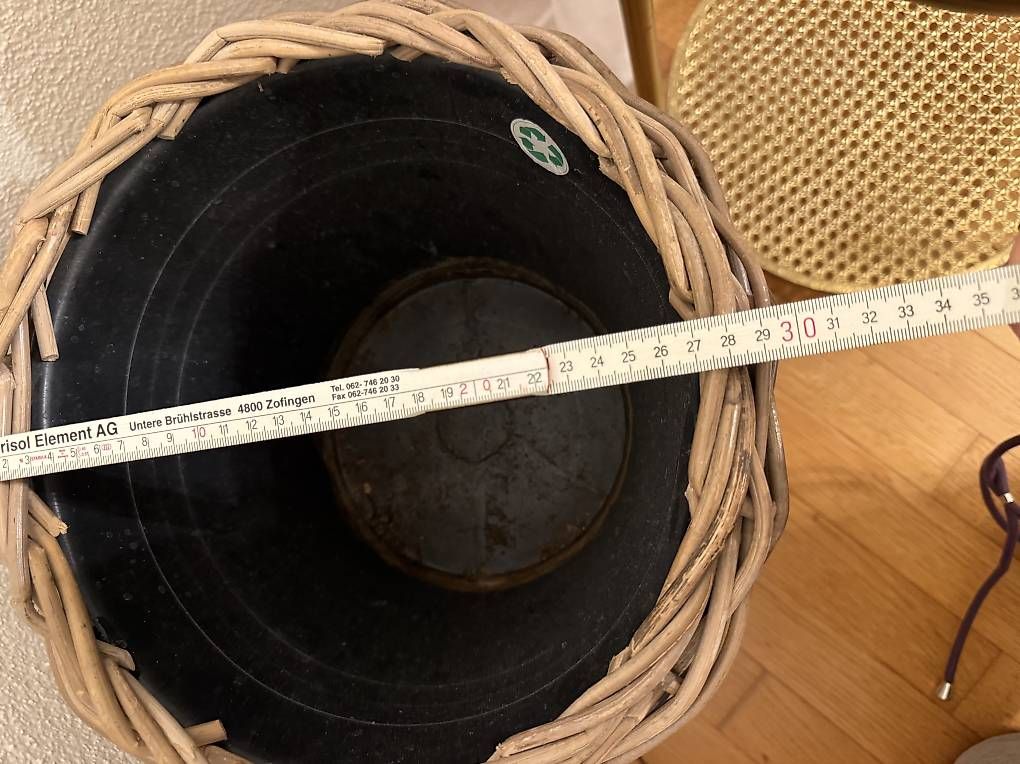 Vasi per fiori: Rattan Blumentopf auf Füssen Shabby Chic – Usato da Cham venduto da bree88 4