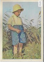 Pro Juventute - Knabe im Schilf - Martha Riggenbach