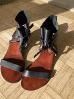 Matiko Leder Sandalen Gr. 41 mit leichtem Keilabsatz