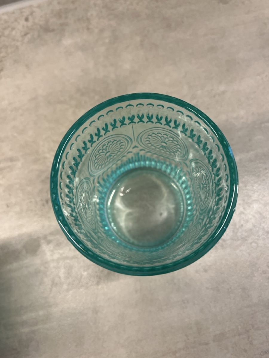 Gläser: 2x Glas Türkis – Gebraucht aus Winkel von Mandarinchen9 2