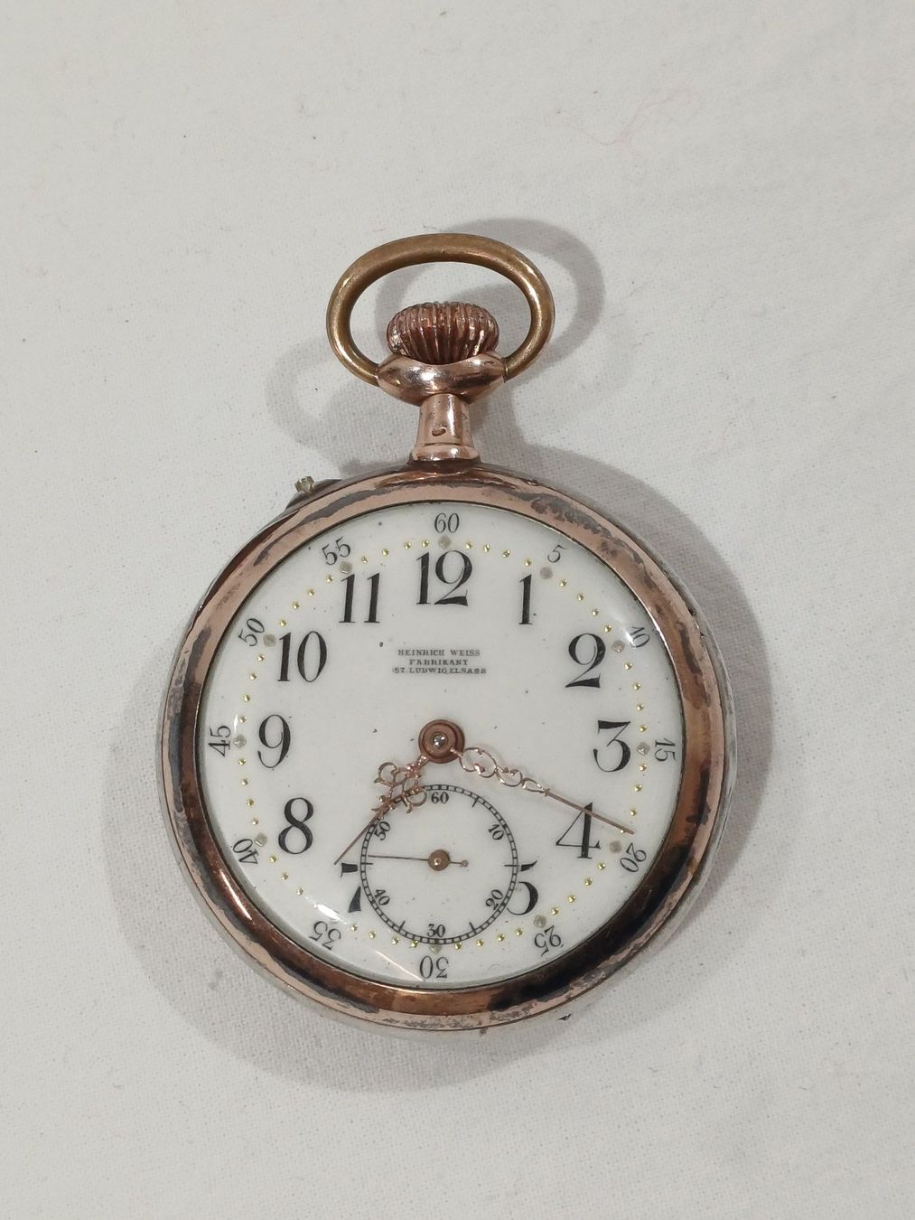 Orologi: Heinrich Weiss Taschenuhr – Difettoso da Luzern venduto da IG_Arbeit 1