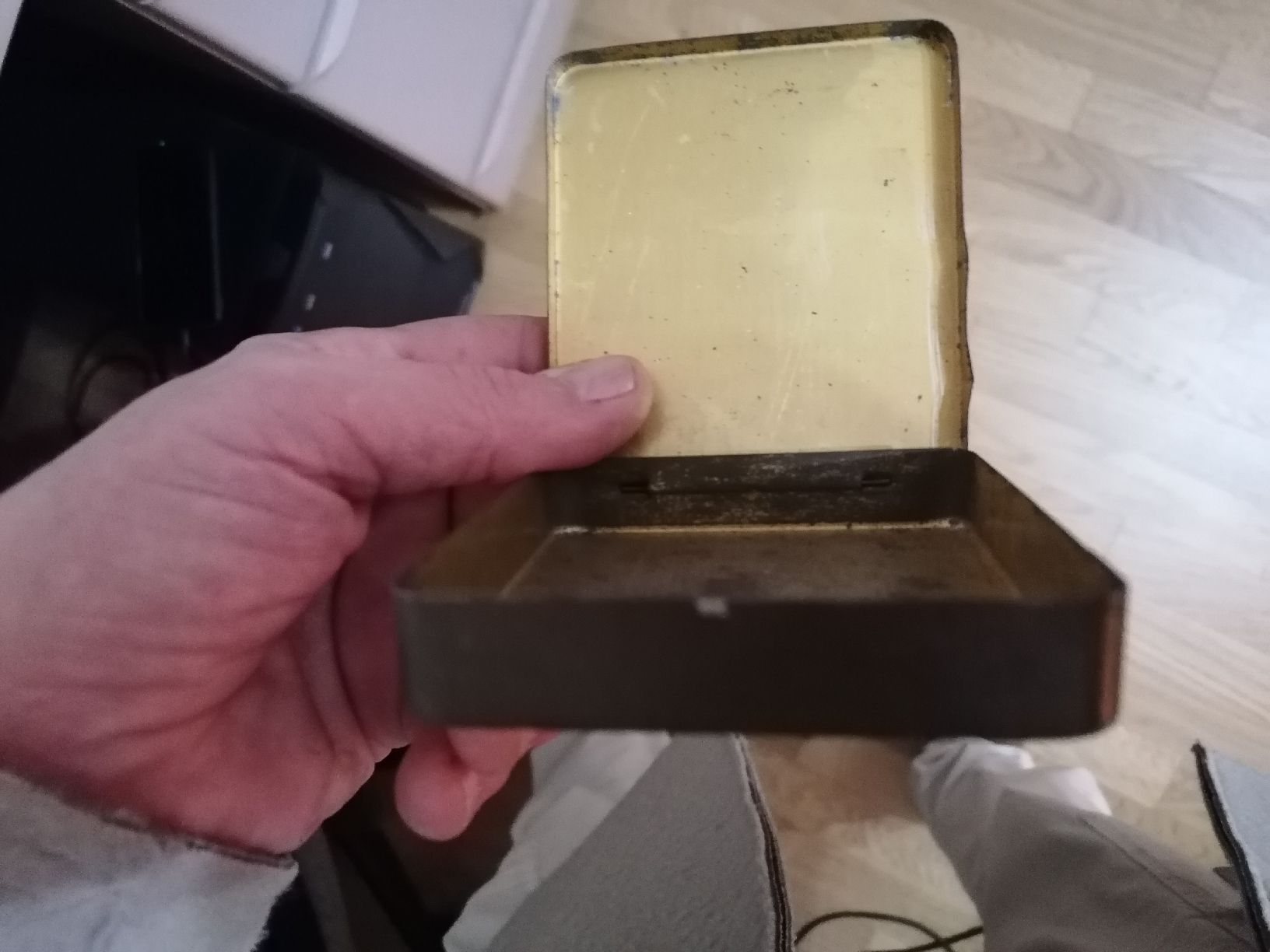 Tabacchi: Antike Blechdose Fatima 20 Zig. ca. 1900  – Usato da Zürich venduto da Tin4Life 5