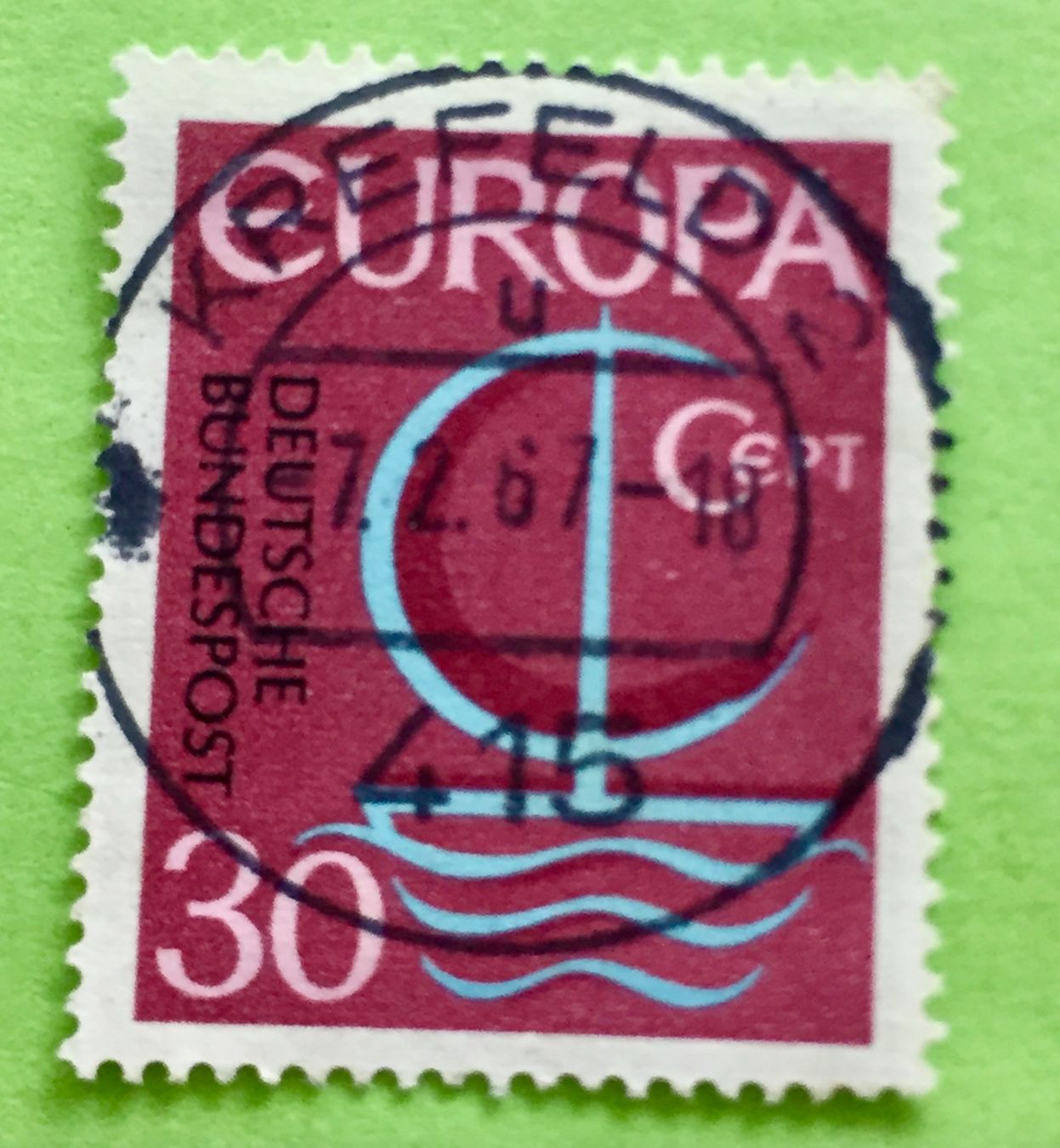 Alle Briefmarken: Briefmarken aus Deutschbundespost  gestempelt  – Gebraucht aus Aarau von Angi-007