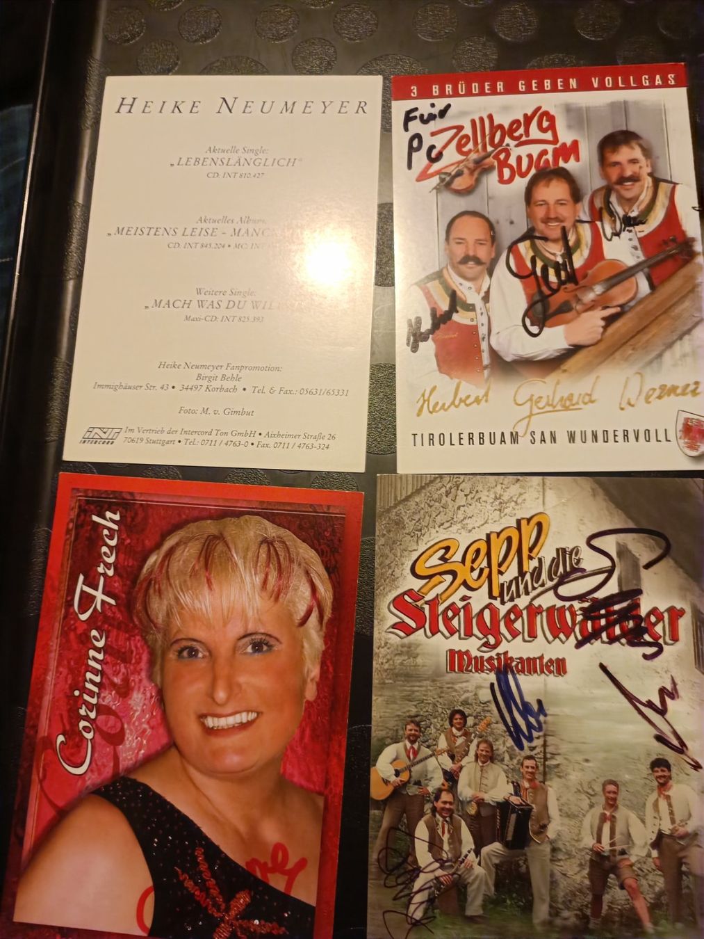 Autografi: Schlager Mix  - 4x handsigniert – Usato da Menziken venduto da Artographs 1